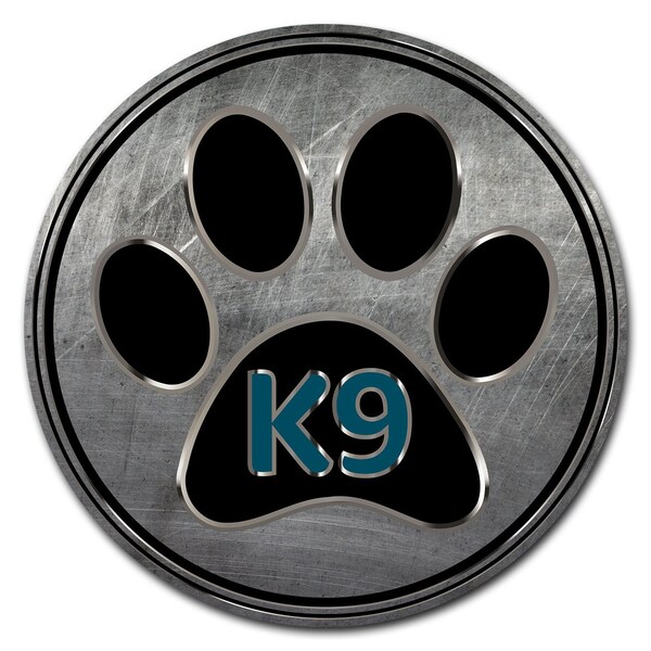 Signmission Paw Circle Corrugated Plastic Sign C-16-CIR-WS-Paw k9 - main
